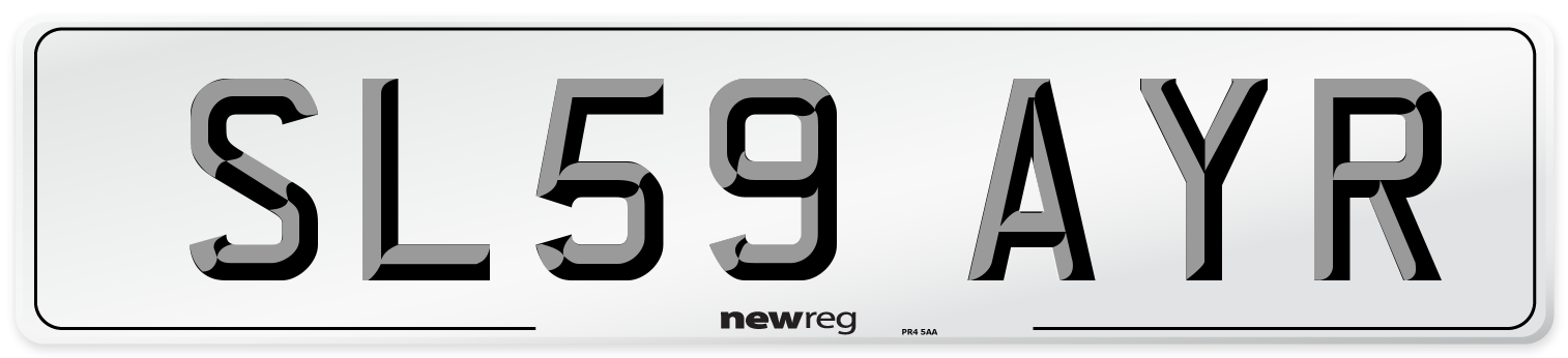 SL59 AYR Number Plate from New Reg